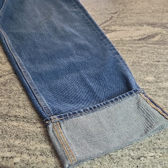 Universal Thread Size 8 90's Baggy Midrise Wide Leg Large Cuff Button Fly Jeans - Picture 16 of 16